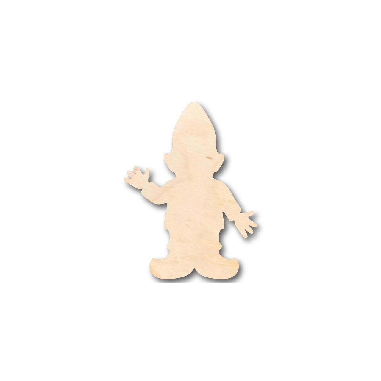Unfinished Wooden Gnome Shape - Garden - Mythical - Craft - up to 24" DIY-24 Hour Crafts