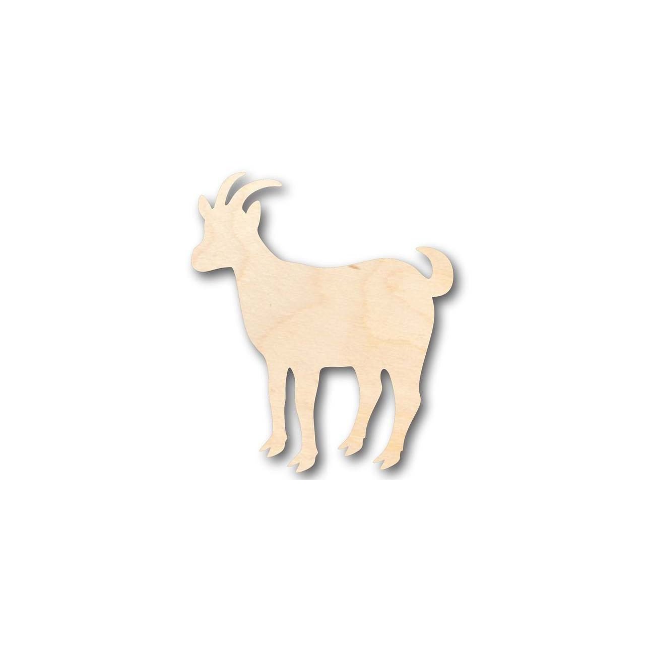 Unfinished Wooden Goat Shape - Farm Animal - Craft - up to 24" DIY-24 Hour Crafts