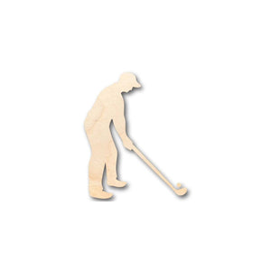 Unfinished Wooden Golfer Shape - Sporting - Craft - up to 24" DIY-24 Hour Crafts