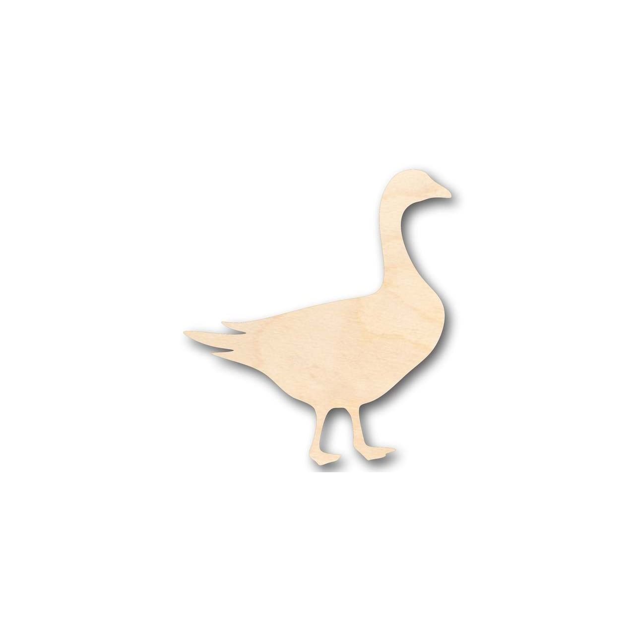 Unfinished Wooden Goose Shape - Animal - Wildlife - Craft - up to 24" DIY-24 Hour Crafts