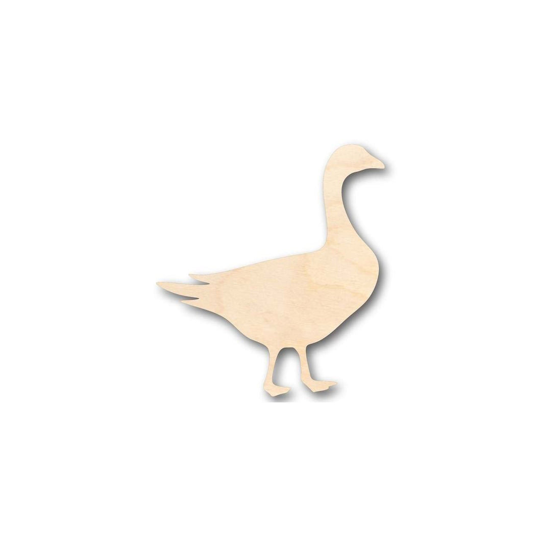 Unfinished Wooden Goose Shape - Animal - Wildlife - Craft - up to 24