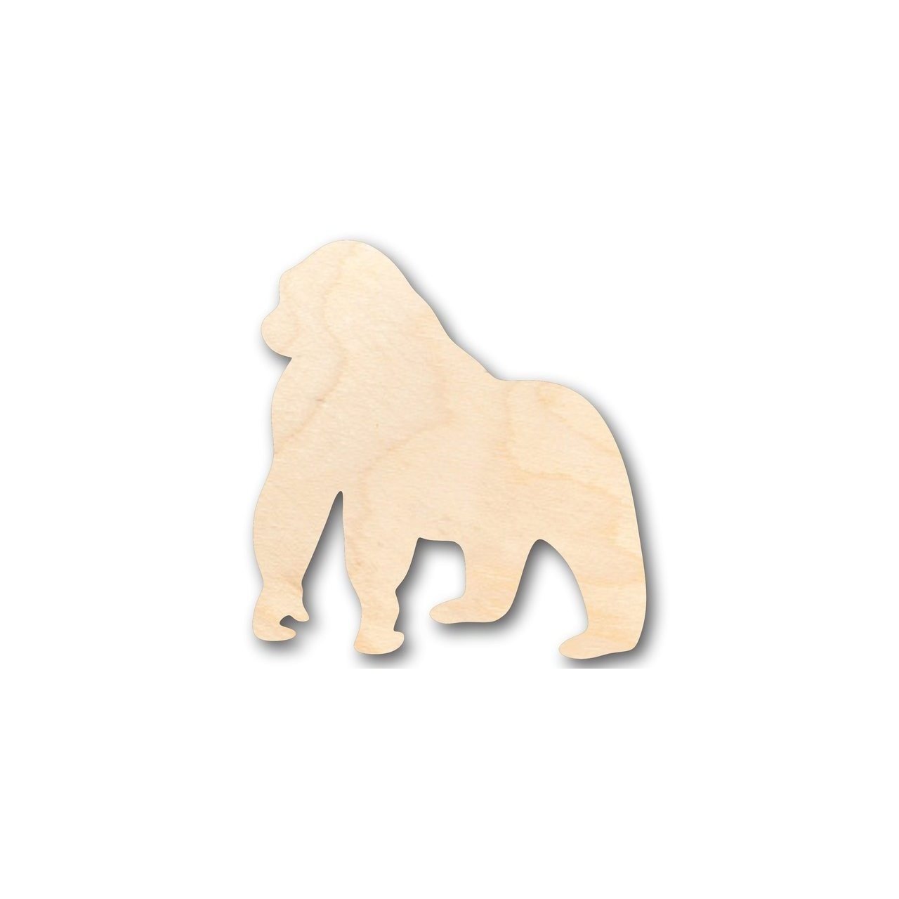 Unfinished Wooden Gorilla Shape - Animal - Wildlife - Craft - up to 24" DIY-24 Hour Crafts