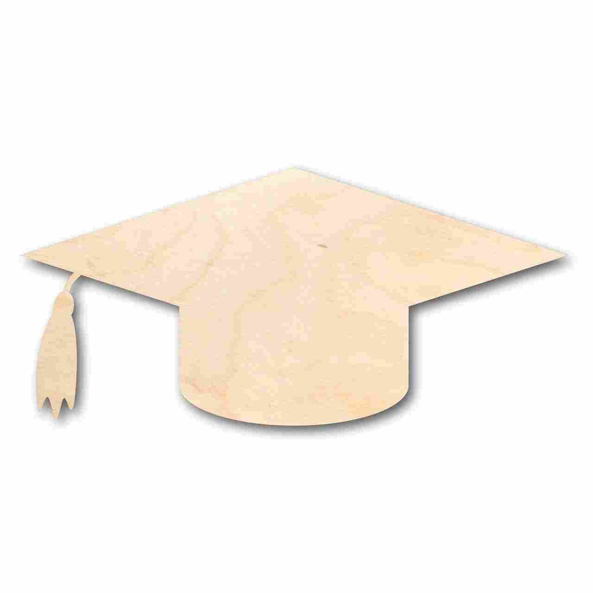 Unfinished Wood Graduation Cap Shape - Craft - up to 46
