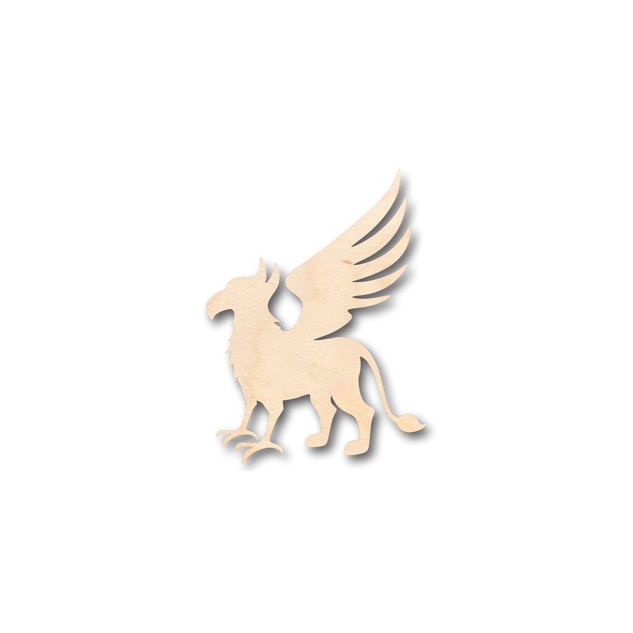 Unfinished Wooden Griffin Shape - Mythical - Beast - Craft - up to 24" DIY-24 Hour Crafts