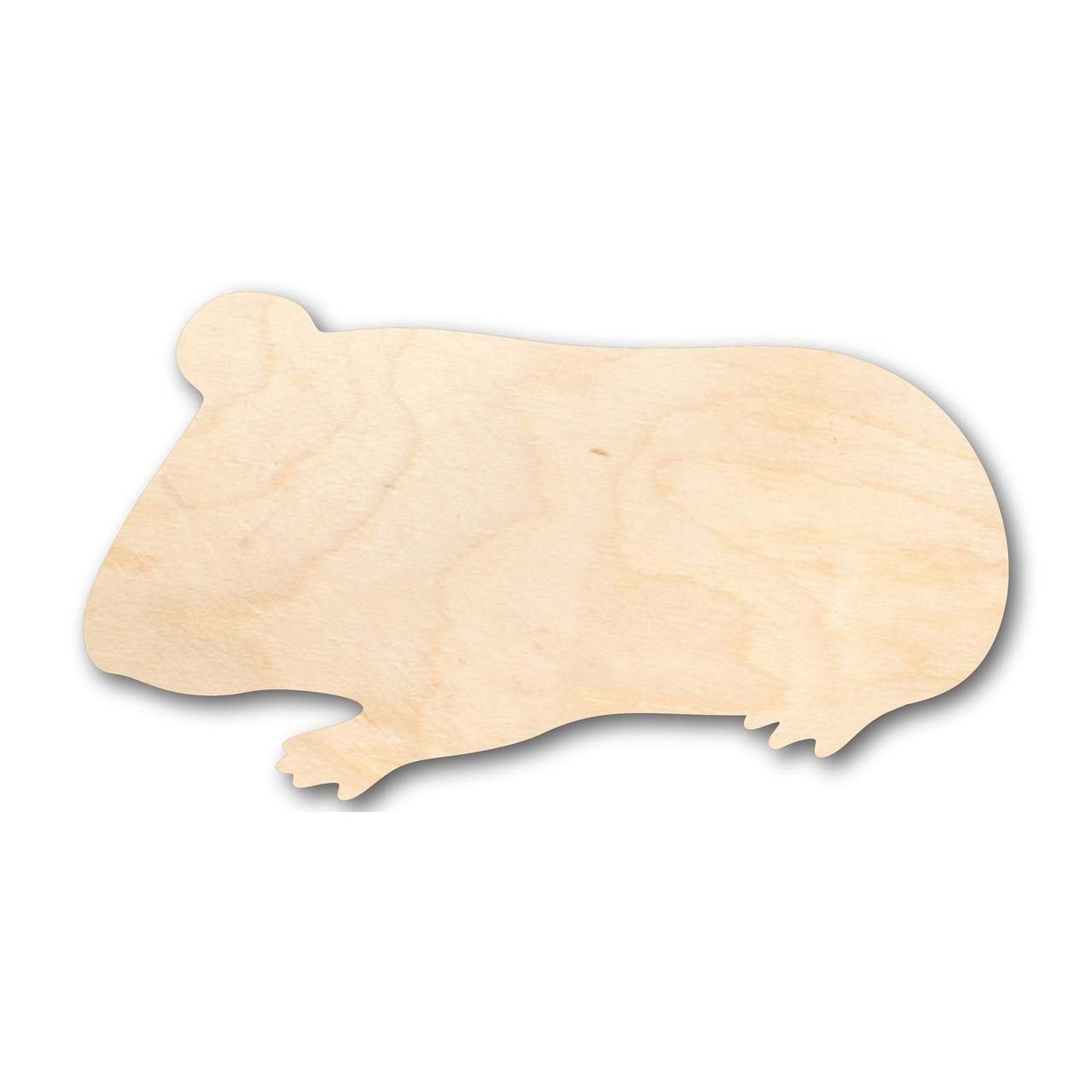 Unfinished Wooden Guinea Pig Shape - Animal - Pet - Craft - up to 24