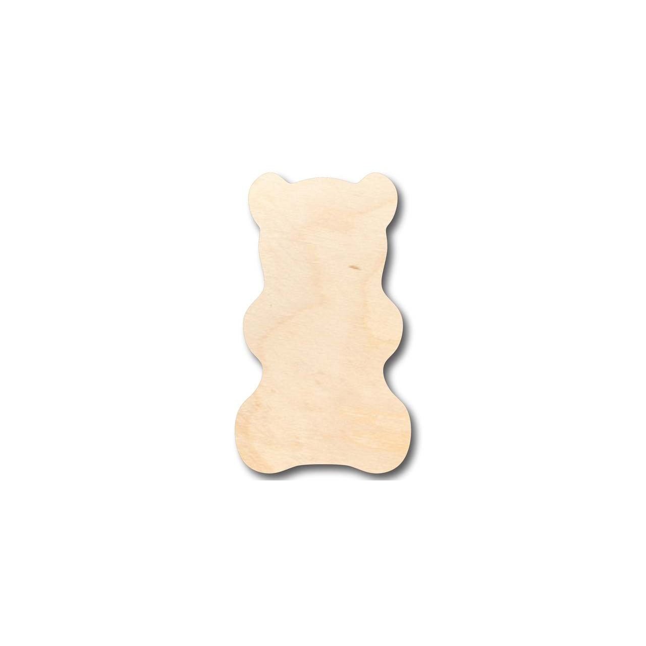 Unfinished Wooden Gummy Bear Shape - Candy - Craft - up to 24" DIY-24 Hour Crafts