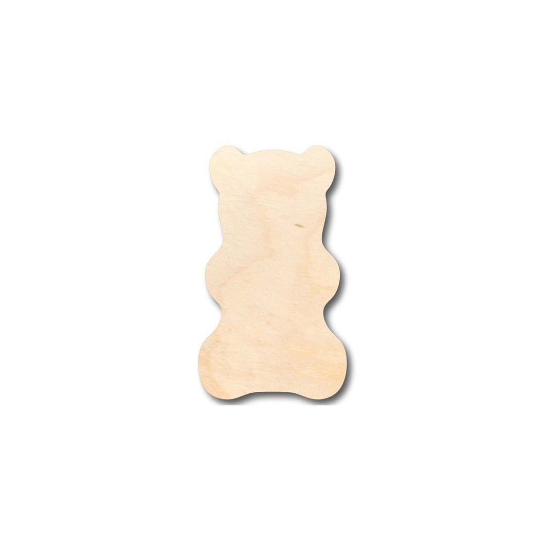 Unfinished Wooden Gummy Bear Shape - Candy - Craft - up to 24