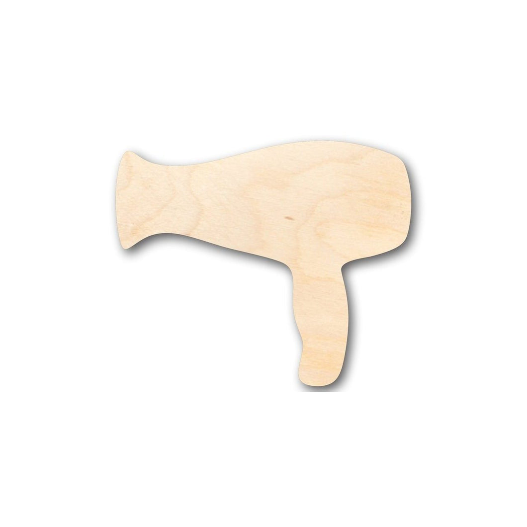 Unfinished Wooden Hair Dryer Shape - Salon - Craft - up to 24