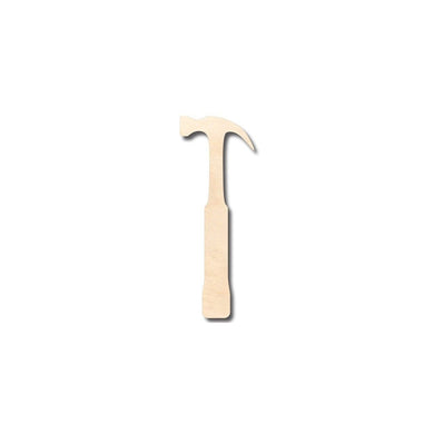 Unfinished Wooden Hammer Shape - Tool - Craft - up to 24