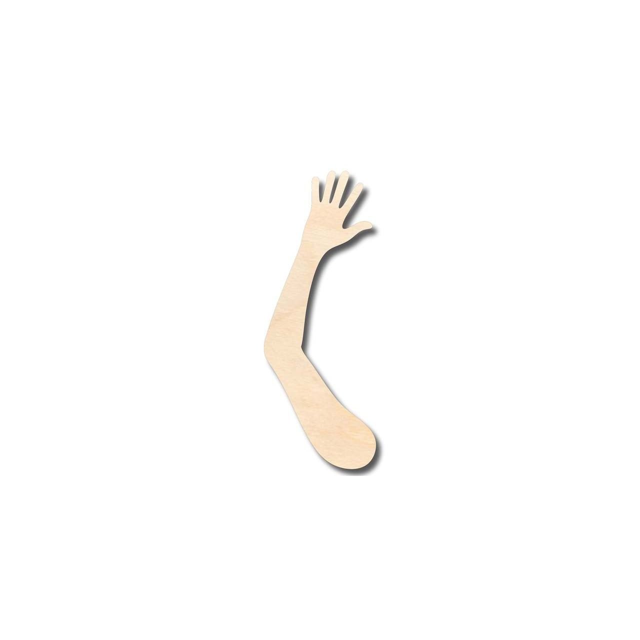 Unfinished Wooden Hand and Arm Shape - Craft - up to 24" DIY-24 Hour Crafts