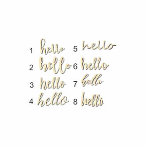 Unfinished Wooden Hello Cutout up to 48" Wide - Home Decor DIY-24 Hour Crafts