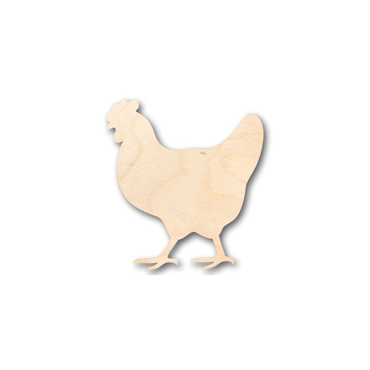 Unfinished Wooden Hen Chicken Shape - Farm Animal - Craft - up to 24" DIY-24 Hour Crafts