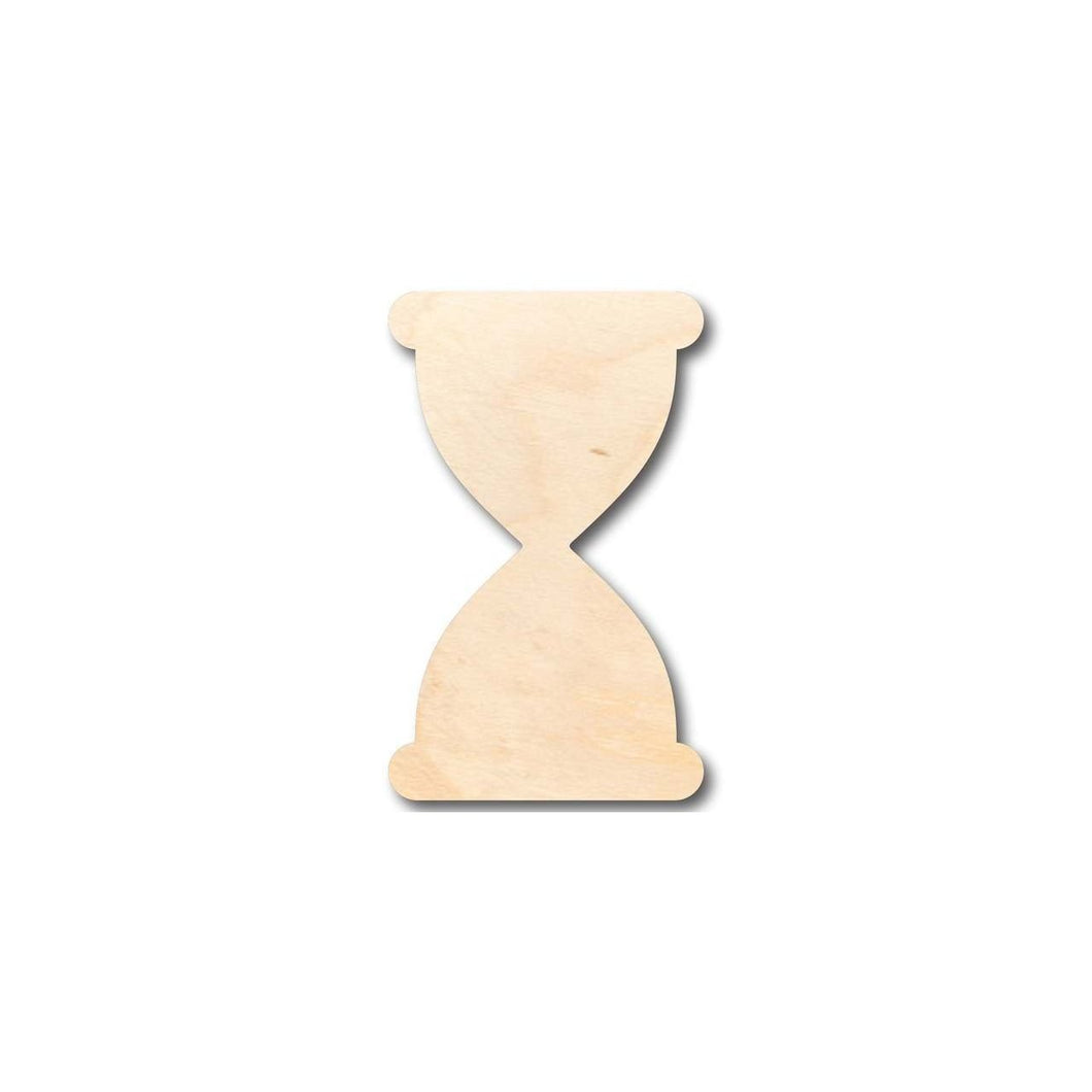 Unfinished Wooden Hourglass Shape - Craft - up to 24