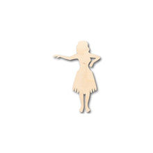 Load image into Gallery viewer, Unfinished Wooden Hula Girl Shape - Hawaii - Craft- up to 24&quot; DIY-24 Hour Crafts
