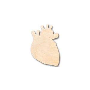 Unfinished Wooden Human Heart Shape - Craft - up to 24" DIY-24 Hour Crafts