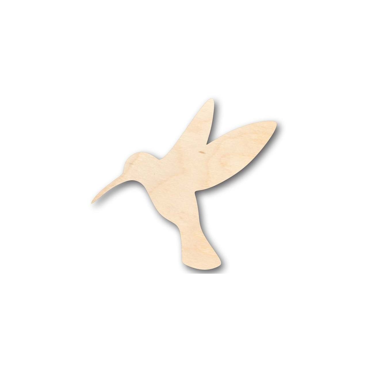 Unfinished Wooden Hummingbird Shape - Bird Animal - Craft - up to 24" DIY-24 Hour Crafts