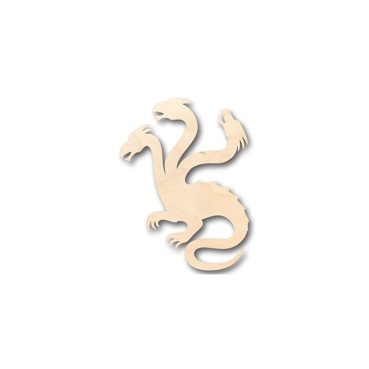 Unfinished Wooden Hydra Shape - Mythical - Beast - Craft - up to 24" DIY-24 Hour Crafts