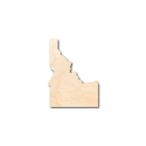 Unfinished Wooden Idaho Shape - State - Craft - up to 24" DIY-24 Hour Crafts