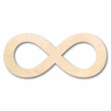Unfinished Wooden Infinity Symbol - Craft - up to 24