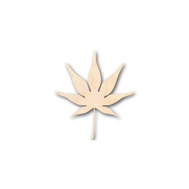 Unfinished Wooden Japanese Maple Leaf Shape - Fall - Craft - up to 24
