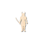 Unfinished Wooden Japanese Samurai Shape - Warrior - Craft - up to 24" DIY-24 Hour Crafts