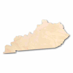 Unfinished Wooden Kentucky Shape - State - Craft - up to 24" DIY-24 Hour Crafts