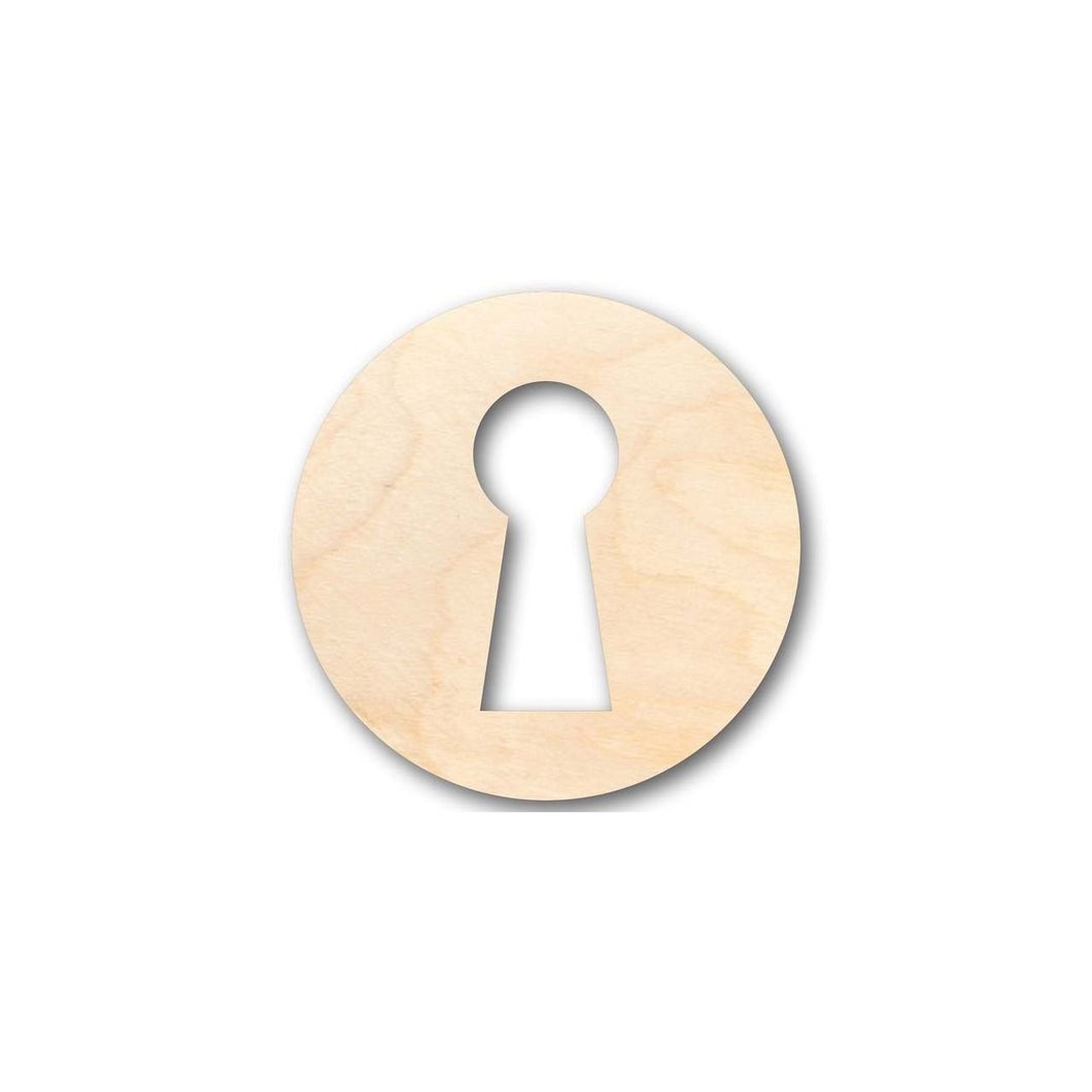 Unfinished Wooden Key Hole Shape - Craft - up to 24