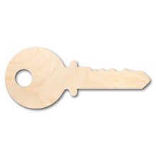 Load image into Gallery viewer, Unfinished Wooden Key Shape - Craft - up to 24&quot; DIY-24 Hour Crafts
