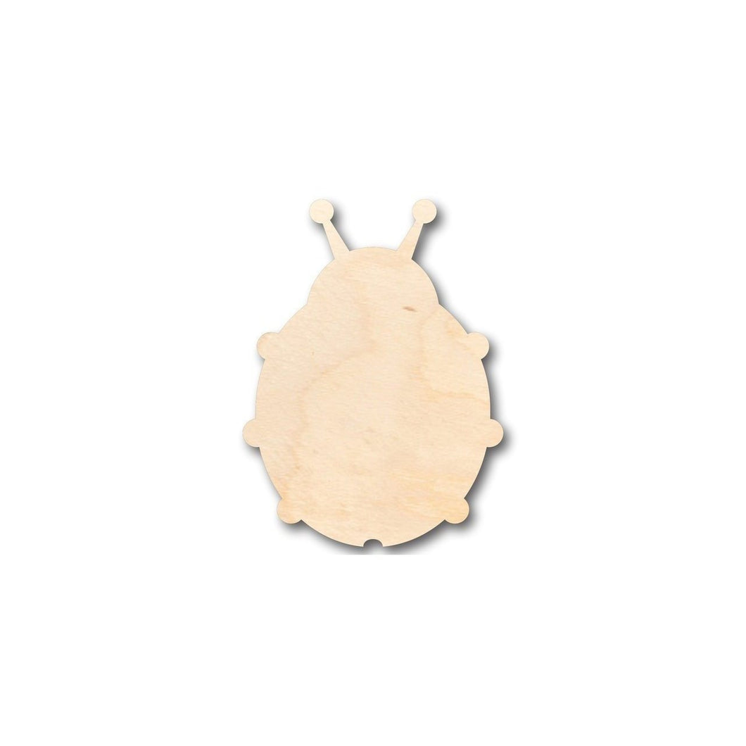 Unfinished Wooden Ladybug Shape -Insect - Animal - Wildlife - Craft - up to 24