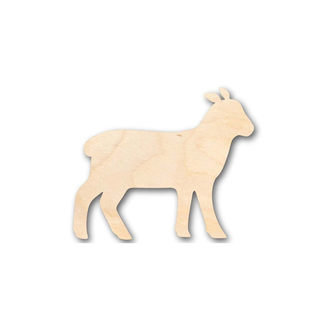 Unfinished Wooden Lamb Sheep Shape - Farm Animal - Craft - up to 24