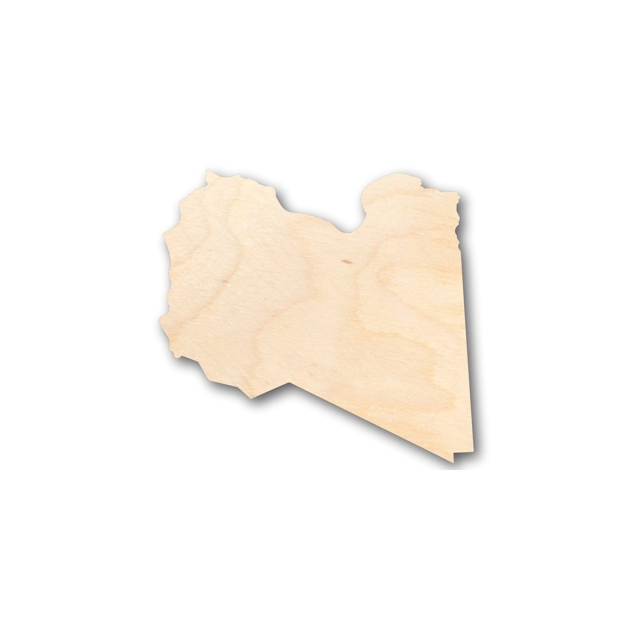 Unfinished Wooden Libya Shape - Country - Craft - up to 24" DIY-24 Hour Crafts