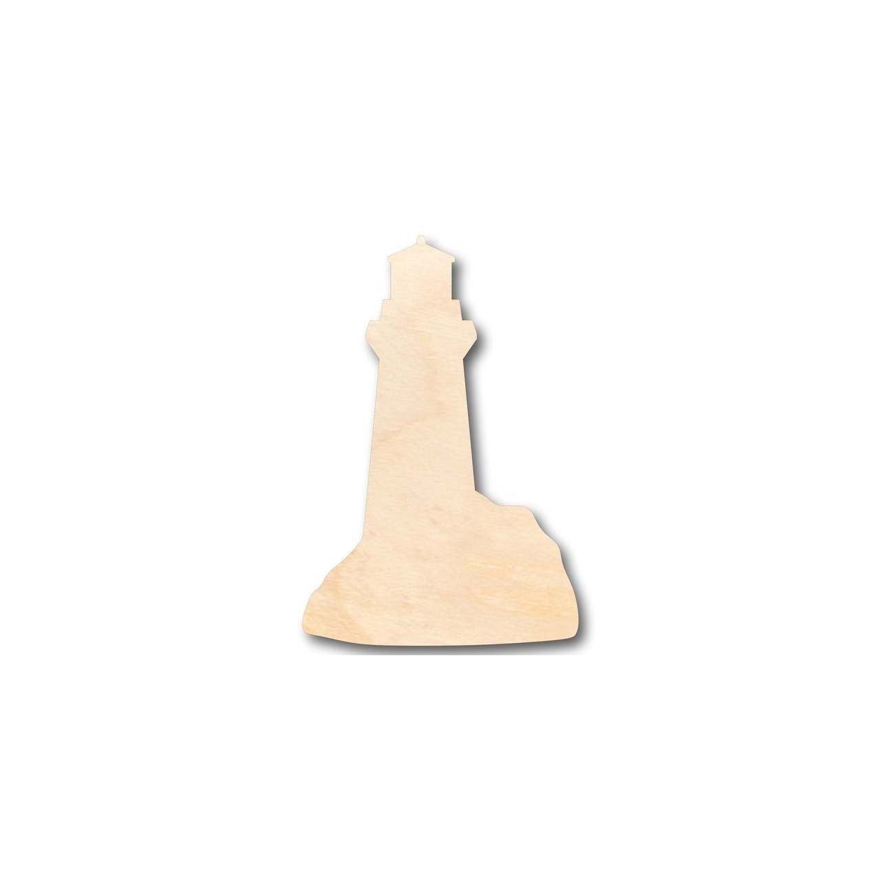 Unfinished Wooden Lighthouse Shape - Ocean - Beach - Nursery - Craft - up to 24" DIY-24 Hour Crafts