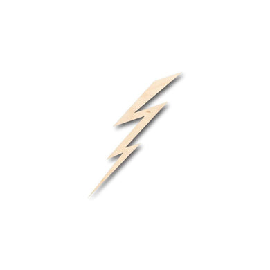 Unfinished Wooden Lightning Shape - Weather - Craft - up to 24