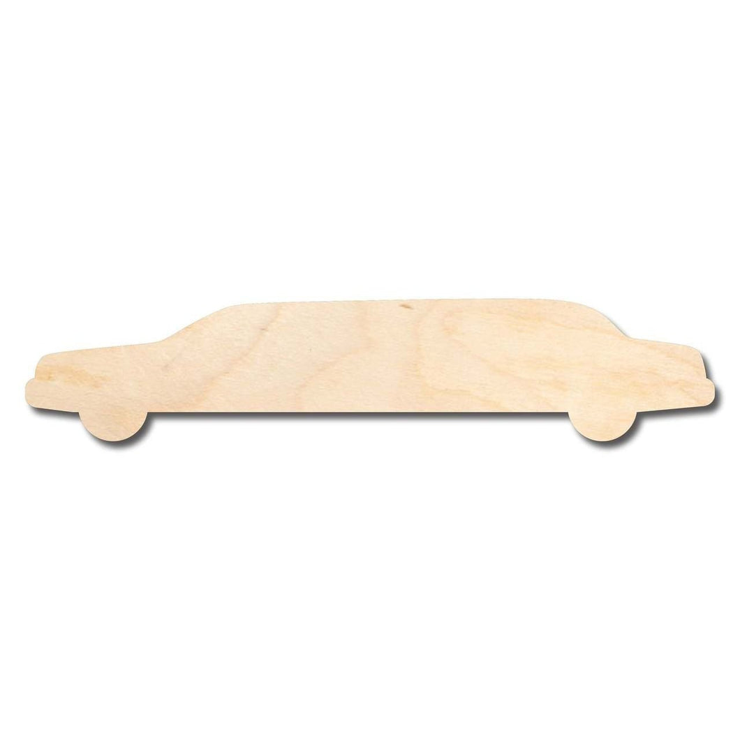 Unfinished Wooden Limo Shape - Craft - up to 24