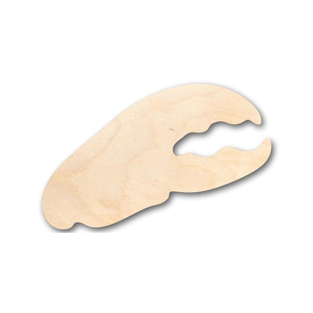 Unfinished Wooden Lobster Claw Shape - Ocean - Nursery - Craft - up to 24