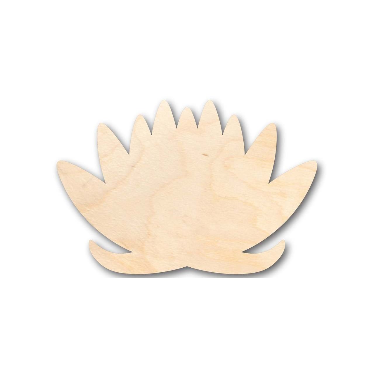 Unfinished Wooden Lotus Flower Shape - Spring - Flower - Craft - up to 24" DIY-24 Hour Crafts