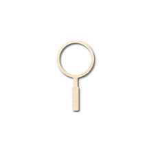 Load image into Gallery viewer, Unfinished Wooden Magnifying Glass Shape - Detective - Craft - up to 24&quot; DIY-24 Hour Crafts
