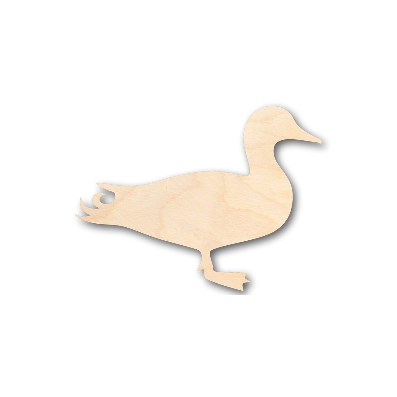Unfinished Wooden Mallard Duck Shape - Animal - Wildlife - Craft - up to 24" DIY-24 Hour Crafts