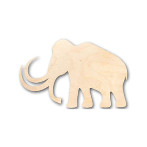 Unfinished Wooden Mammoth Shape - Animal - Prehistoric - Craft - up to 24" DIY-24 Hour Crafts