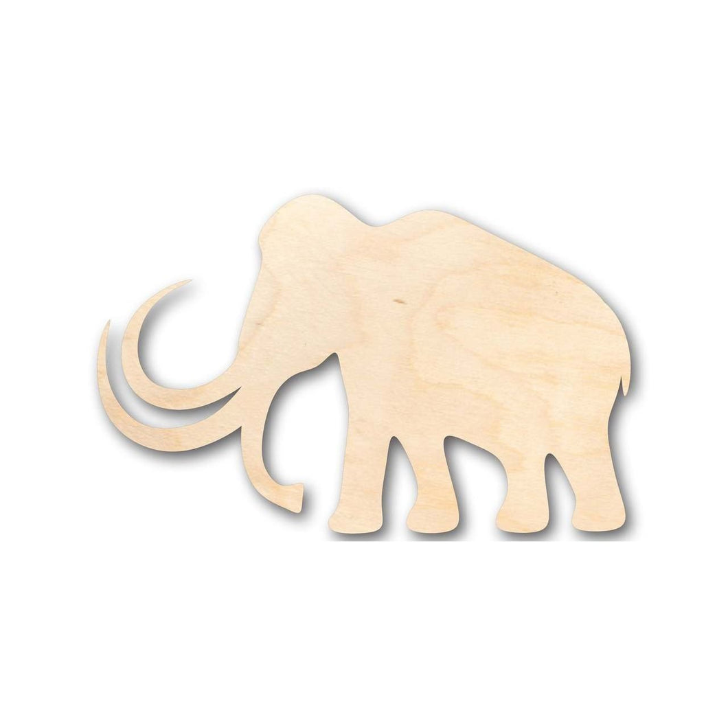 Unfinished Wooden Mammoth Shape - Animal - Prehistoric - Craft - up to 24