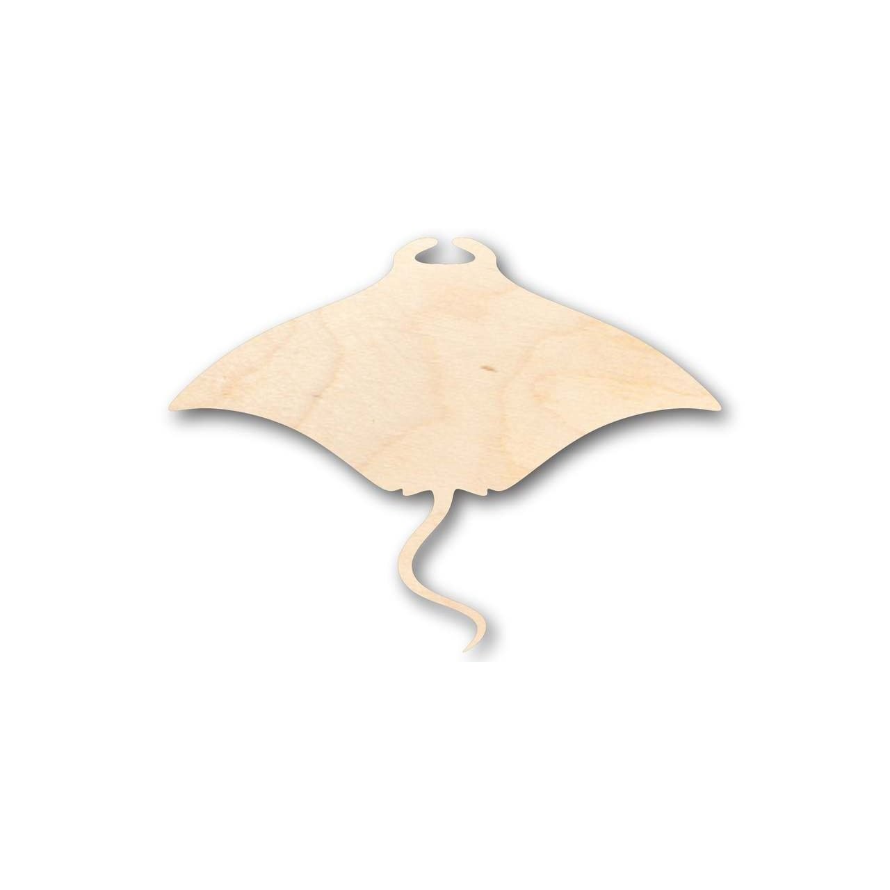 Unfinished Wooden Manta Ray Shape - Ocean - Craft - up to 24