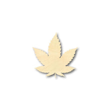 Load image into Gallery viewer, Unfinished Wooden Marijuana Leaf Shape - Cannabis - Pot - Leaves - Craft - up to 24&quot; DIY-24 Hour Crafts
