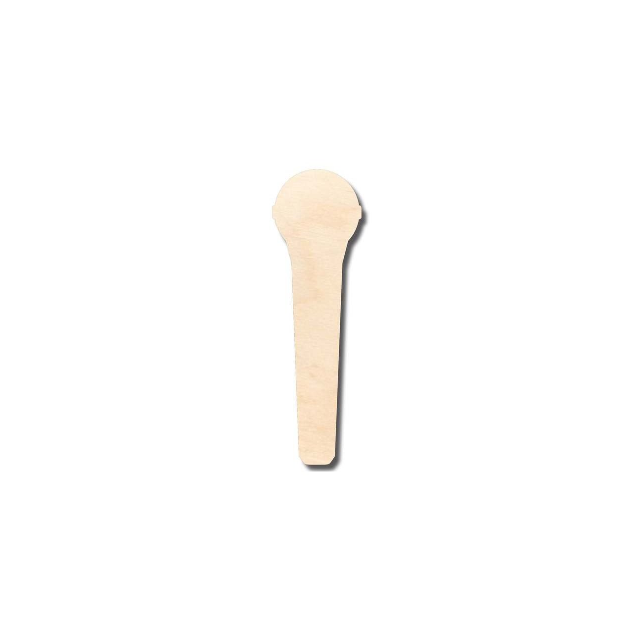 Unfinished Wooden Microphone Shape - Craft - up to 24" DIY-24 Hour Crafts
