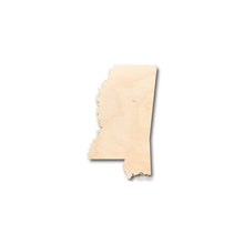 Load image into Gallery viewer, Unfinished Wooden Mississippi Shape - State - Craft - up to 24&quot; DIY-24 Hour Crafts
