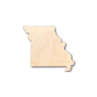 Unfinished Wooden Missouri Shape - State - Craft - up to 24