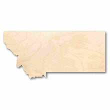 Load image into Gallery viewer, Unfinished Wooden Montana Shape - State - Craft - up to 24&quot; DIY-24 Hour Crafts
