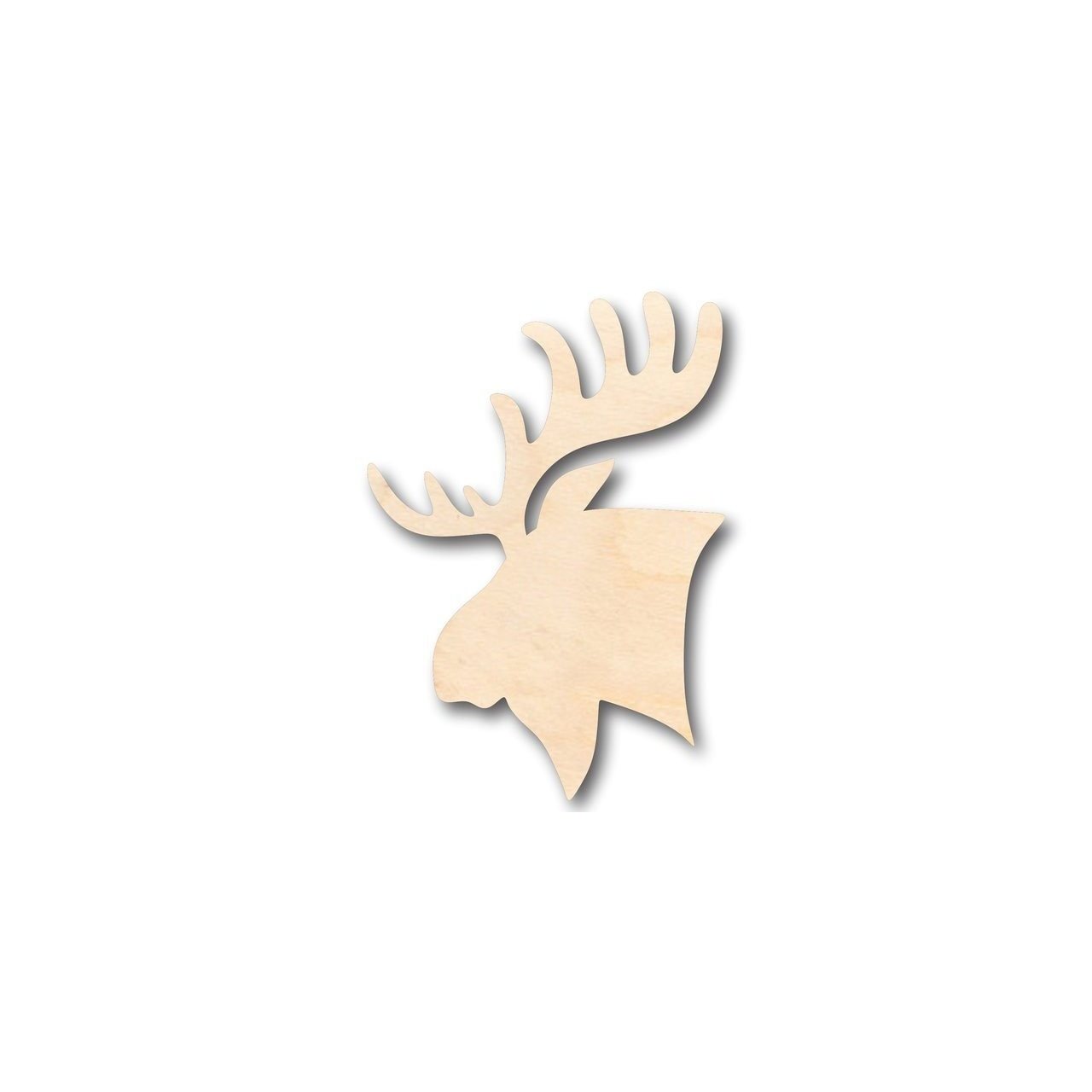 Unfinished Wooden Moose Head Shape - Animal - Craft - up to 24" DIY-24 Hour Crafts