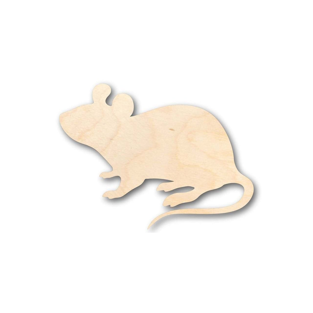 Unfinished Wooden Mouse Shape - Animal - Wildlife - Craft - up to 24