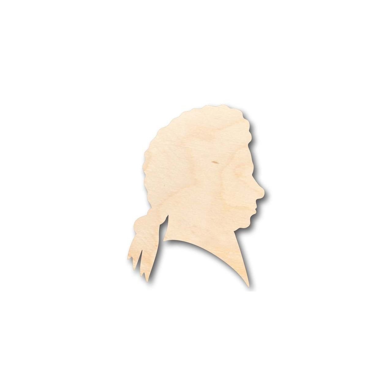 Unfinished Wooden Mozart Shape - Music - History - Craft - up to 24" DIY-24 Hour Crafts