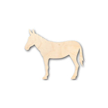 Load image into Gallery viewer, Unfinished Wooden Mule Shape - Farm Animal - Craft - up to 24&quot; DIY-24 Hour Crafts
